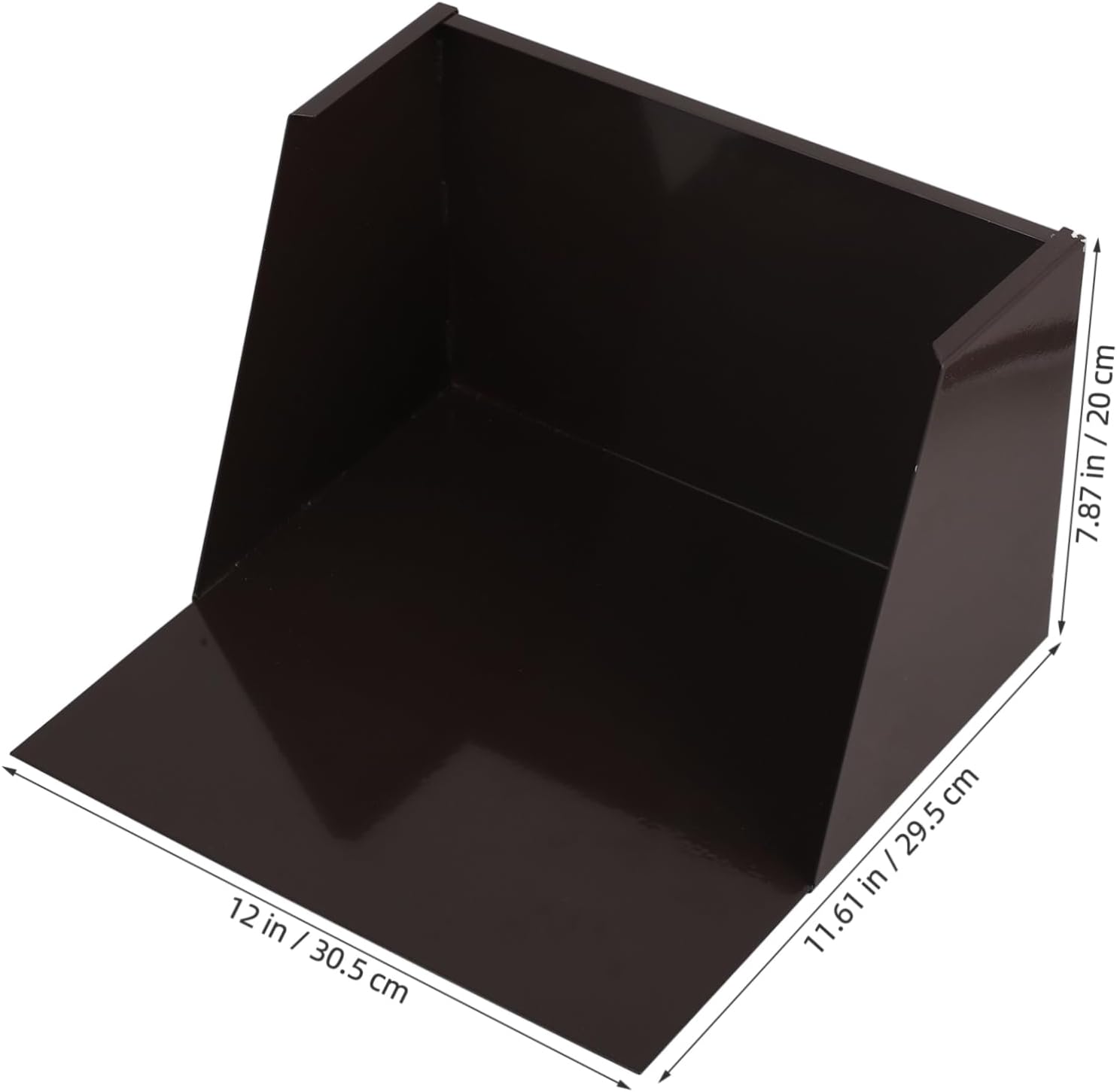TEHAUX Water Catcher for Outside Aluminum Rainwater Tray Gutter Splash Guard Decorative