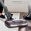 Shark HV322 Rocket Pet Plus Corded Stick Vacuum with LED Headlights, XL Dust Cup, Lightweight, Perfect for Pet Hair Pickup, Converts to a Hand Vacuum, with (2) Pet Attachments, Bordeaux/Silver