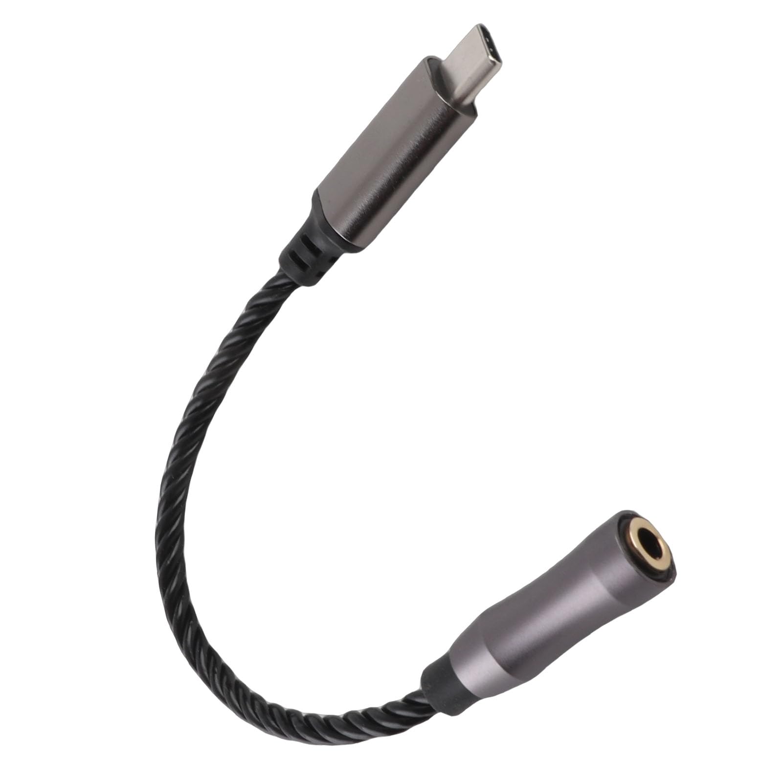 Acouto Amplificador de Auriculares Type C a 3.5mm, DAC HiFi 120dB con