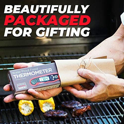 Alpha Grillers Instant Read Meat Thermometer For Grill And Cooking. Best Waterproof Ultra Fast Thermometer With Backlight & Calibration. Digital Food Probe For Kitchen, Outdoor Grilling And Bbq! #TOP6