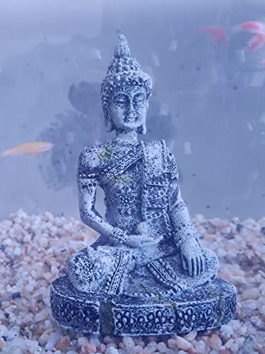 Image of Aquarium Buddha Statue Decorations Ancient Buddha Fish Tank Decor Zen Thai Buda Statues for Betta Fish Tank Accessories Lizards Turtles Tank Ornament,Buddha a
