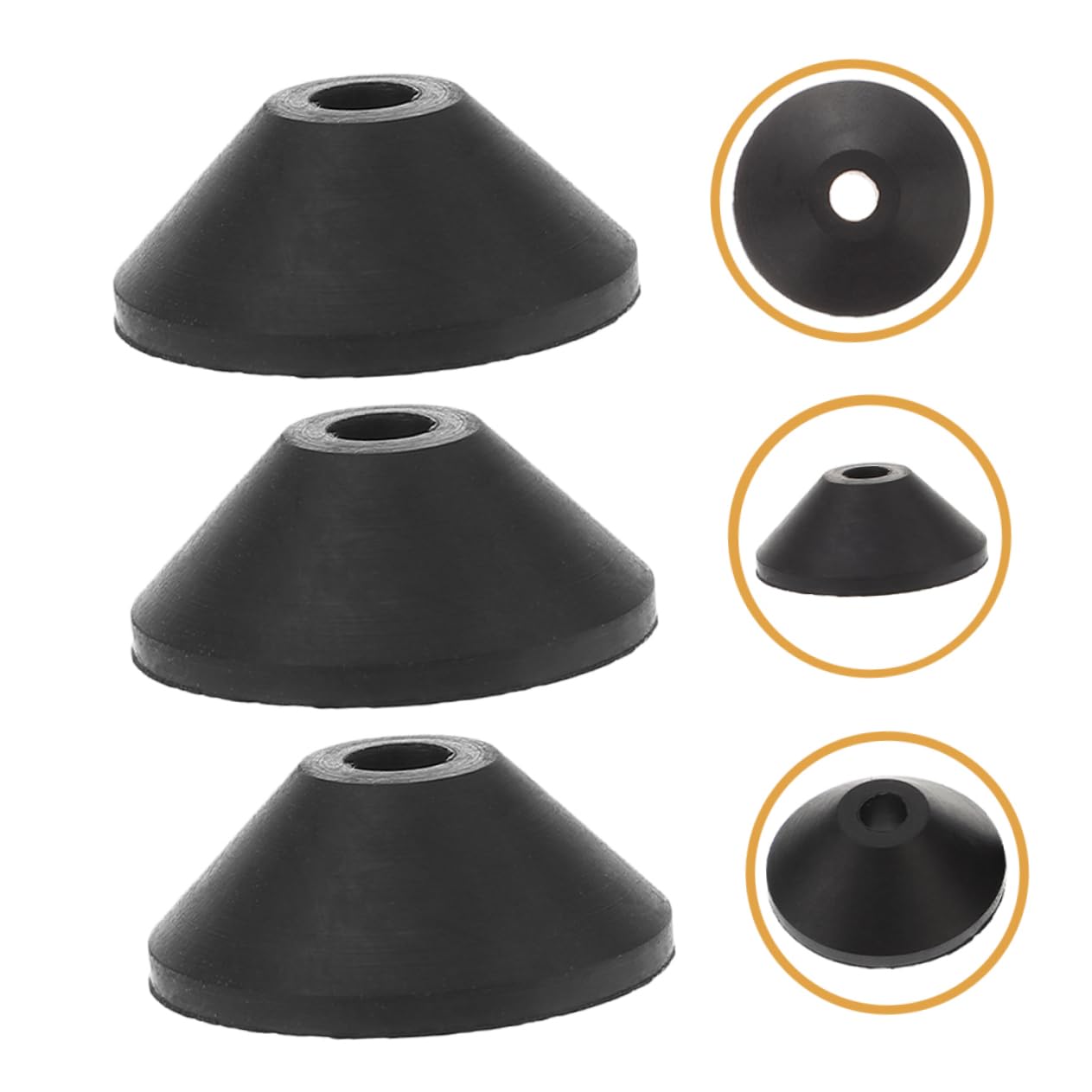Gadpiparty Lot De 5 Rondelles En Caoutchouc Pour Vis De Toilettes Rondelles Anti-fuites Coniques Pour Réservoir De Toilettes 30 Pièces X 5