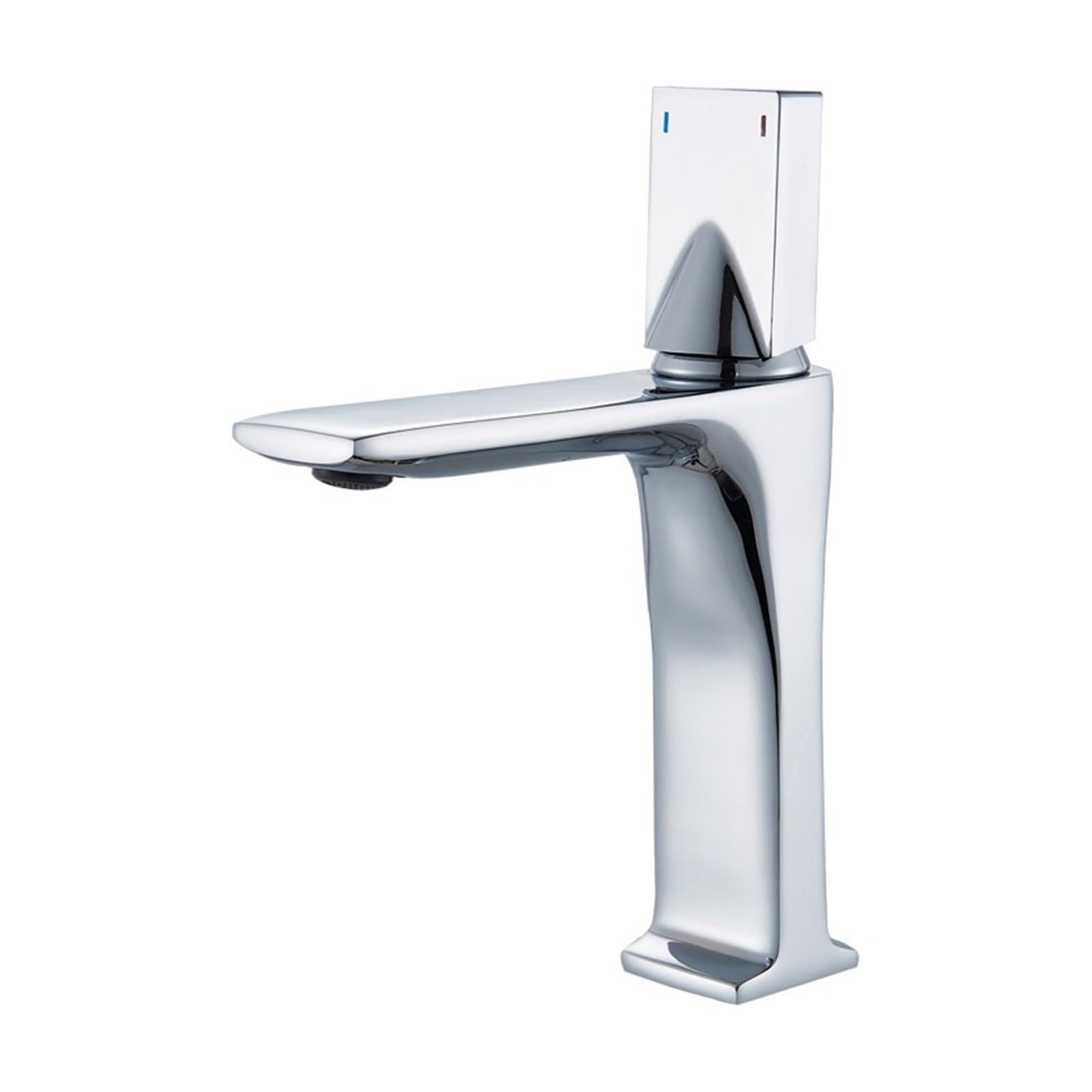 Mitigeur de lavabo chromé eau chaude et froide pour salle de bain