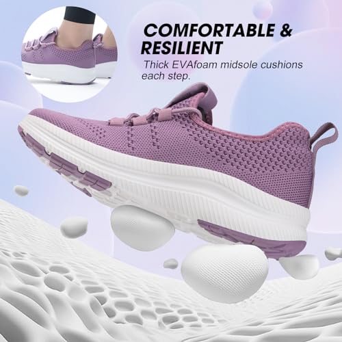 Image of ZOVE Wide Toe Box Shoes Women Extra Wide Width Sneakers Ultra Light Road Running Shoes Non-Slip Tennis Sneakers Breathable Walking Athletic