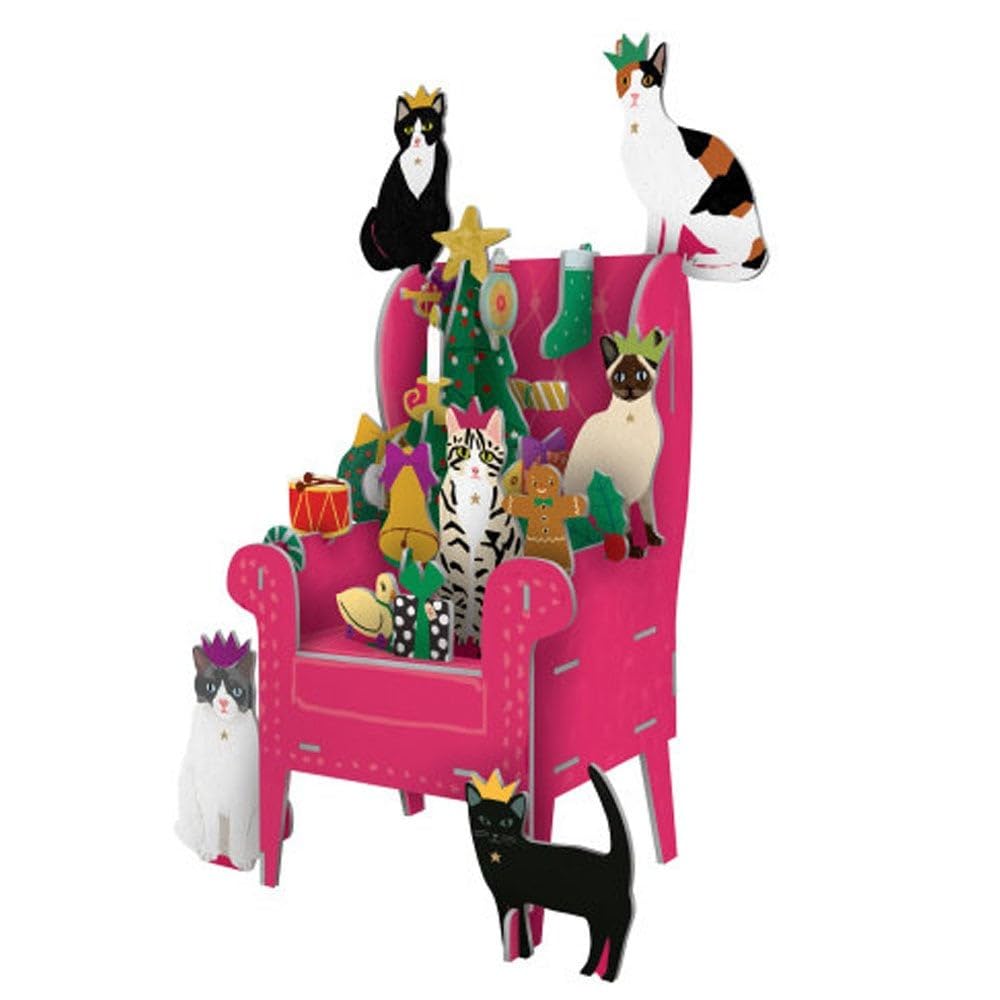 Roger la Borde - 3D Pop & Slot Large Advent Calendar - Cosy Cats, Multicoloured
