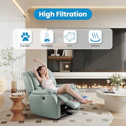Image of 4 Pack Humidifier Wicking Filter Replacement 2.0 for Canopy Bedside | and Nursery Humidifier 2.0, Wood Pulp & Paper Filter (Blue)
