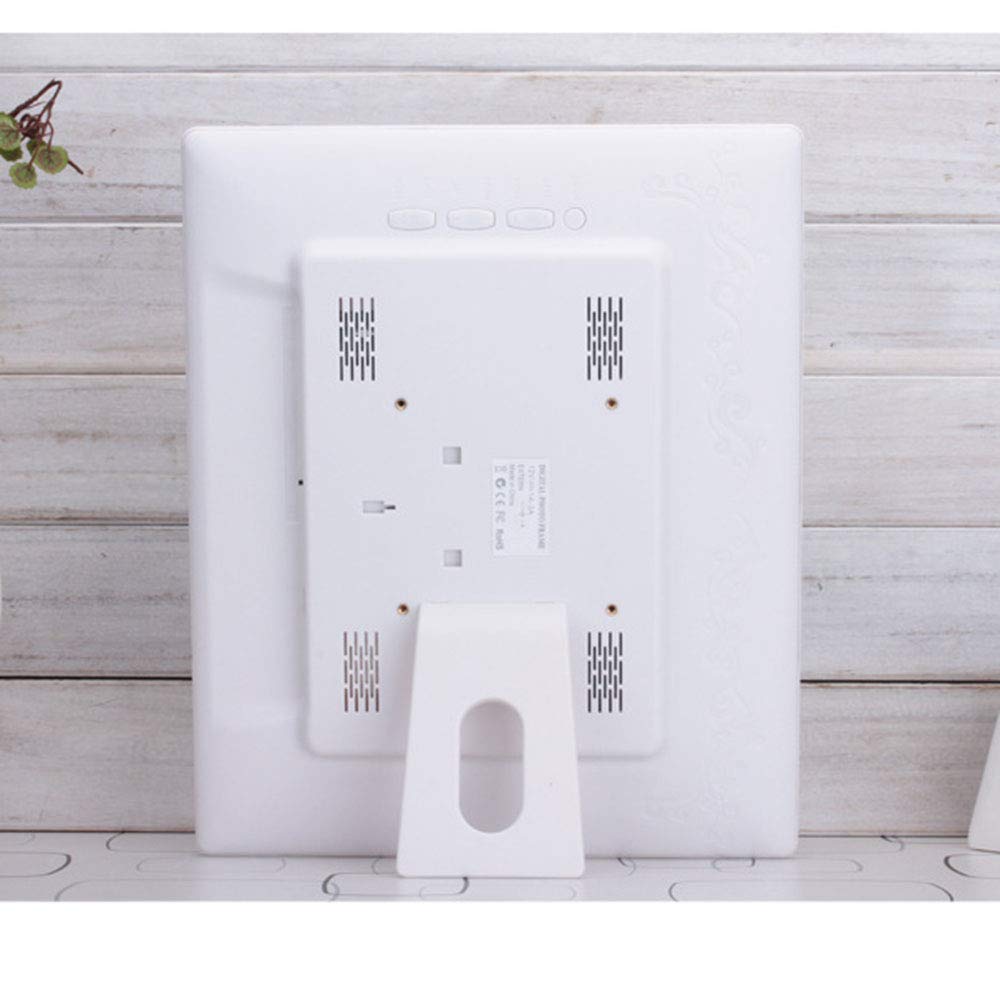 Lecteur publicitaire HD 13 Pouces prenant en Charge la Lecture vidéo 1080p, pour Bureau ou Domicile (Noir, Blanc)