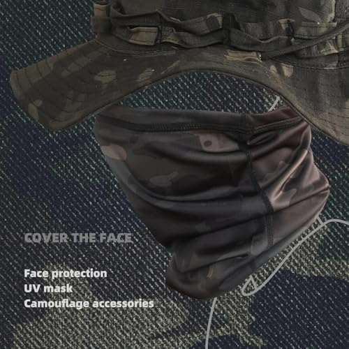 XY3545HS- Máscara facial camuflada para pescoço e cachecol de esqui para homens e mulheres, proteção