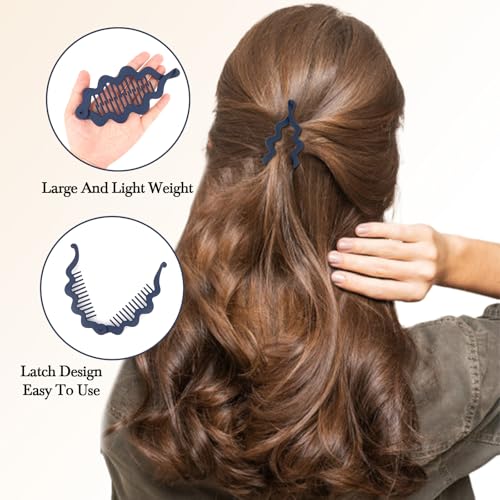 Set de 4 pinzas banana para cabello medio miniatura 4