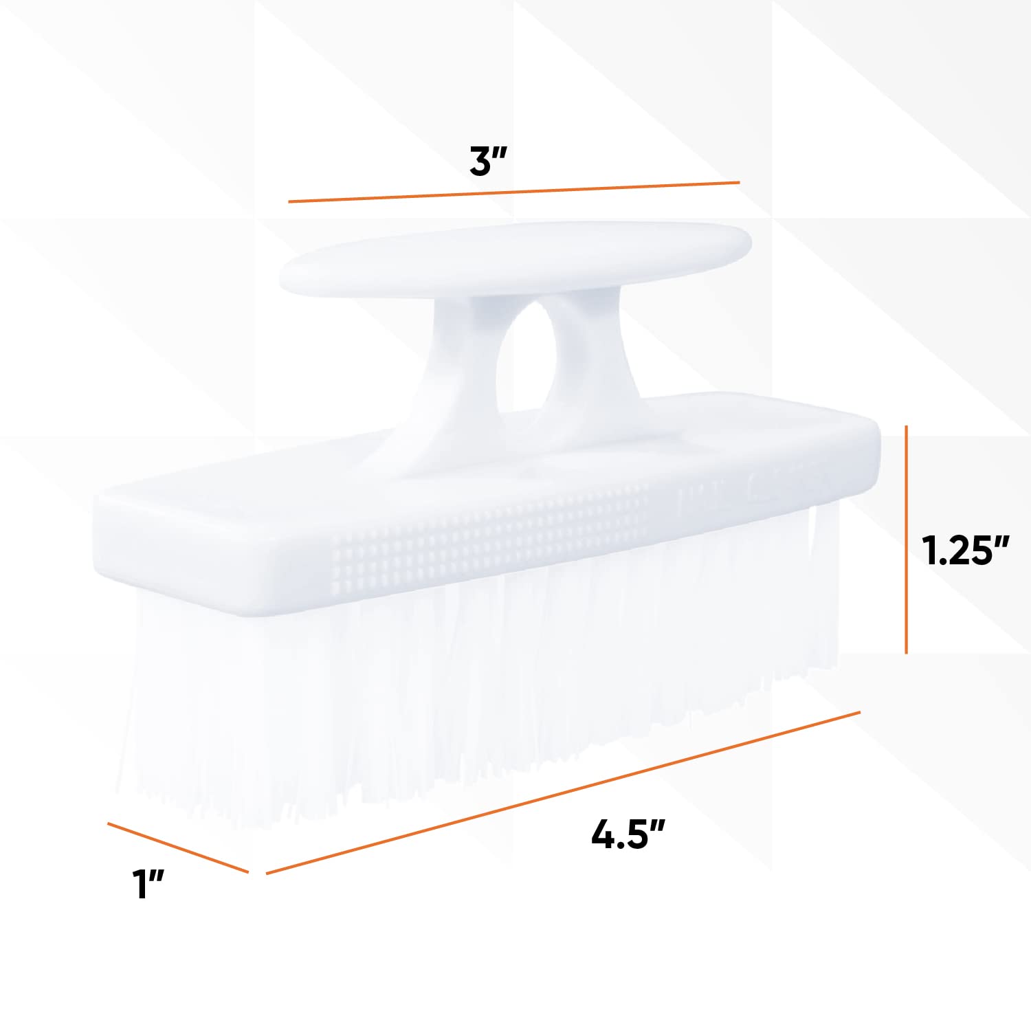 Nail Brush for Cleaning Fingernails, Nail Scrubber Brush, Toe Foot Hands Fingernail Brush Cleaner- Small Scrub Brush- All-Purpose Stiff Cleaning Brush (12 Pack, White)