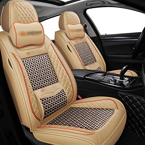Housses de siège voiture avant pour voyages en famille en Golf et Passat beige