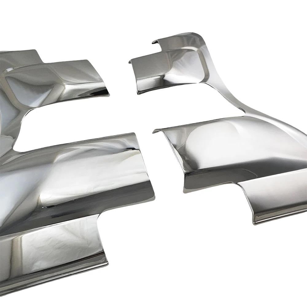 Cubierta Marco Cubierta De Luz Trasera Coche Plateada Cromada Abs Para Toyota Para Land Para Cruiser Para Prado Fj150 2015-2017 Accesorio Funda