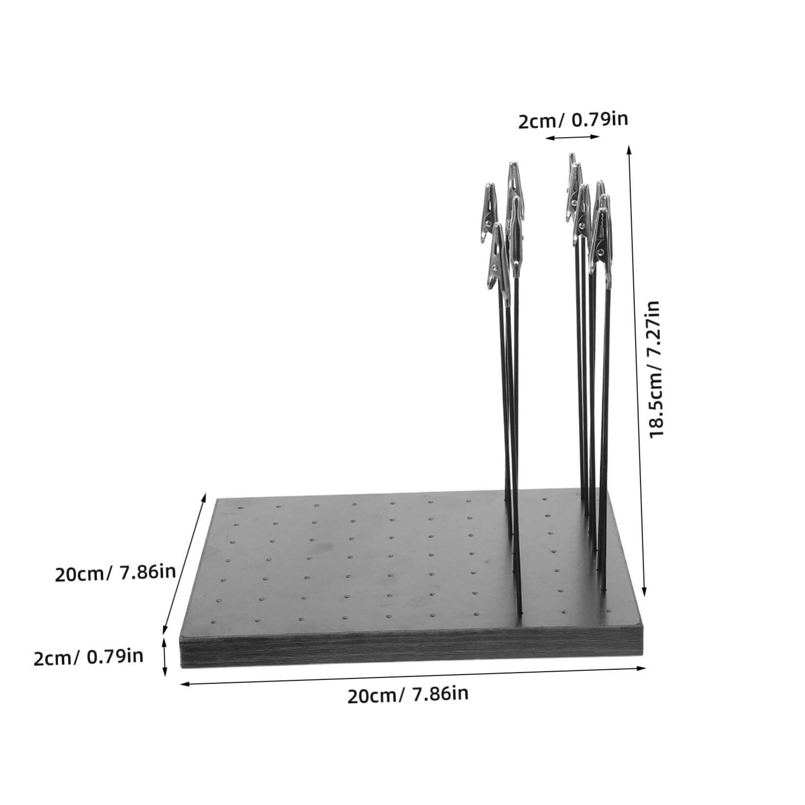 SEWACC 1Set Coloring Clip Stand Painting Accessory with Sturdy Base for Model Drying Durable and Construction for Model Painting Enthusiasts