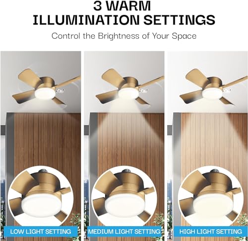 Bell+Howell Socket Breeze Cool Light Deluxe Bronze – Ceiling Fans with LED Lights and Remote Control, Replacement for Lightbulb - Bedroom, Kitchen, Living Room,1000 Lumens / 5000 Kelvins