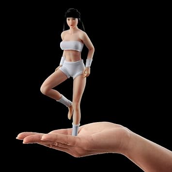 1/12 Scale Action Figure ,TBLeague T01 T02 T03 T04 T05 Female Super Seamless Flexible Body 6 inches Realistic Full Silicone Body with Stainless Steel Skeleton Collectable Doll (PHMB2018-T01A)