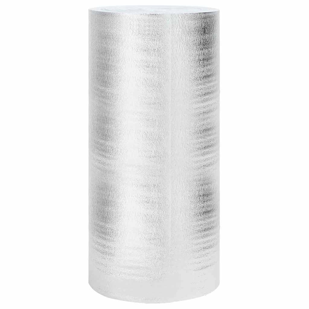 Pellicola riflettente per termosifoni, argento, 10 x 1 m, in polietilene | Rinforzato in alluminio, antistrappo, a risparmio energetico, non necessita di montaggio, per interni