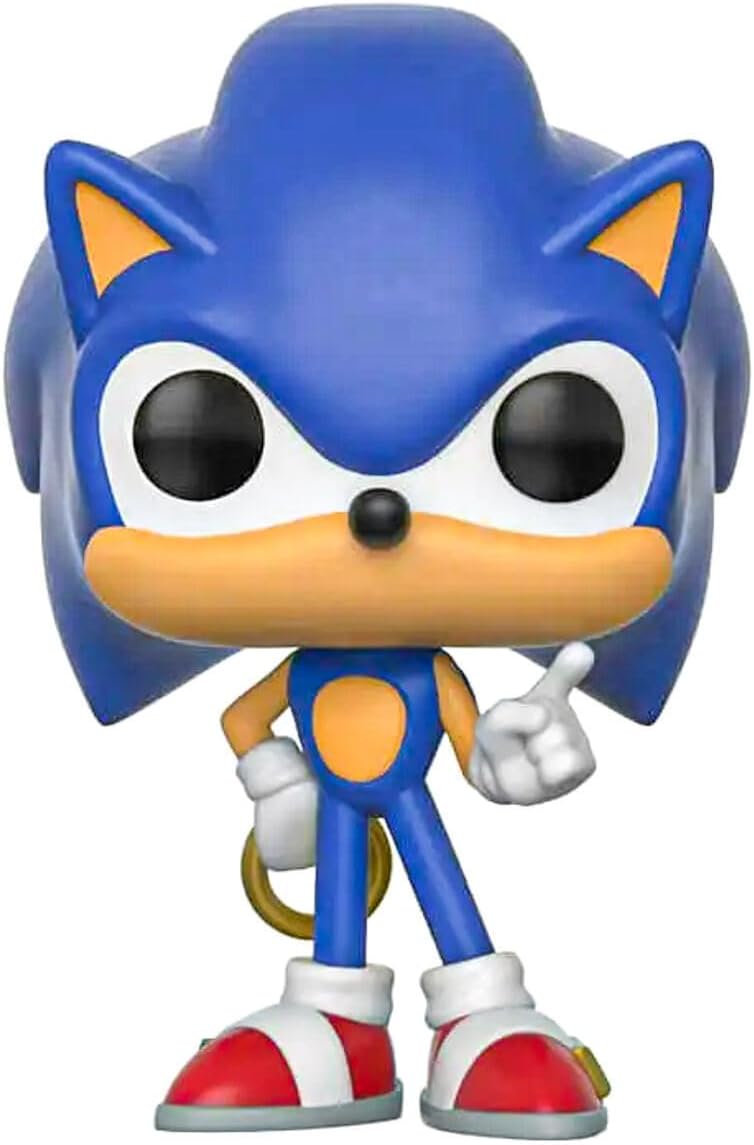 POP! Games Sonic the Silver Hedgehog Sonic With Ring - Sonic the Hedgehog - Collectable Vinyl Figure - Gift Idea - Official Merchandise - Toys for Kids & Adults - Video Games Fans