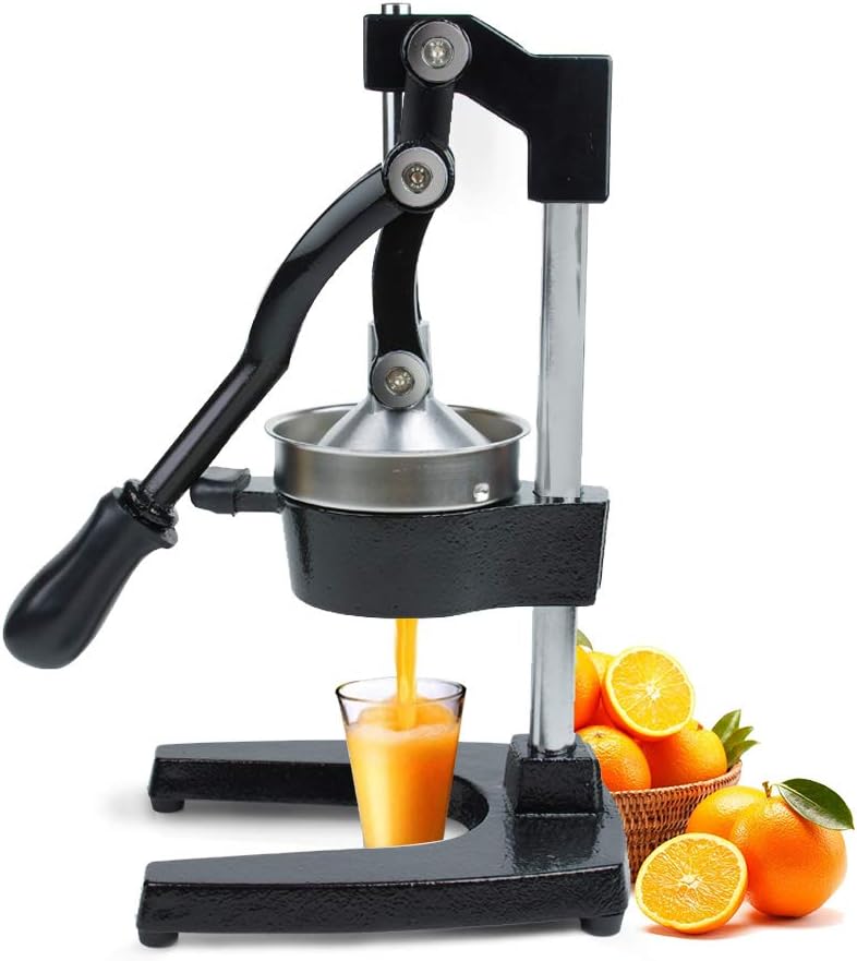 VIGIND Manual Citrus Juicer,Heavy Duty Commerical Grade Hand Press Orange Lemon Pomegranate Squeezer,Black