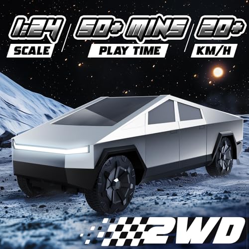 1:24 RC Car Toys - All Terrain High Speed Remote Control Car with Light and Loadspace, Electric Vehicle Toys for Kids, Gifts for Kids, Boys and Girls - Image 6