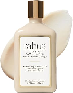 Rahua Acondicionador clásico para el cabello, aceite hidratante vegano para el cuidado del cabello, quinua, aloe vera orgánico, romero, palo santo natural para el cuidado del cuero cabelludo, promueve el crecimiento, sin silicona, 9.3 onzas líquidas