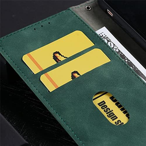 Miniatura 4 de Compatible con Google Pixel 6A, cubierta trasera magnética de piel, plegable, con ranura para tarjetero, para Google Pixel 6A