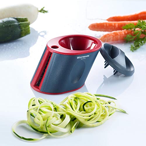 Westmark Spiral Slicer Duolo, 3.1 X 2.6 X 3.1 Inches, Black/Red #TOP4
