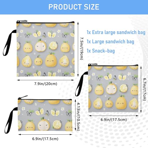 3 Bolsas Reutilizables para Snack Infantil con Cierre miniatura 5