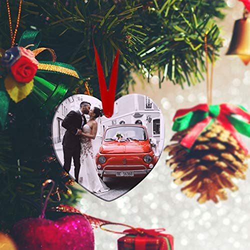 Style In Print Custom Holiday Christmas Ornament Custom Personalized Photo & Text Aluminum Portrait Shape #TOP2