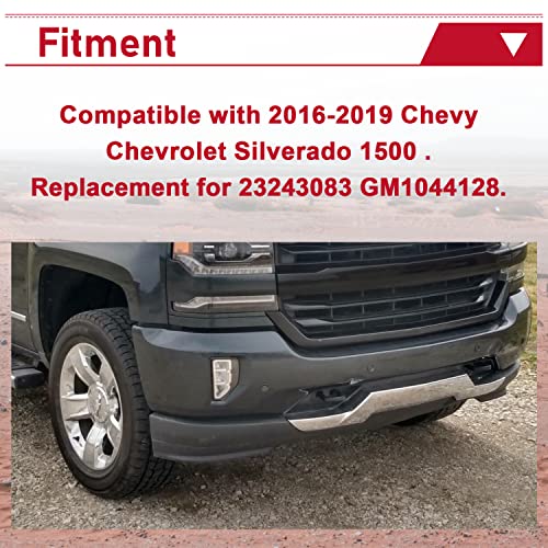 Hecasa Front Bumper Skid Plate Compatible With 2016-2019 Chevy Chevrolet Silverado Replacement For 23243083 Gm1044128 #TOP1