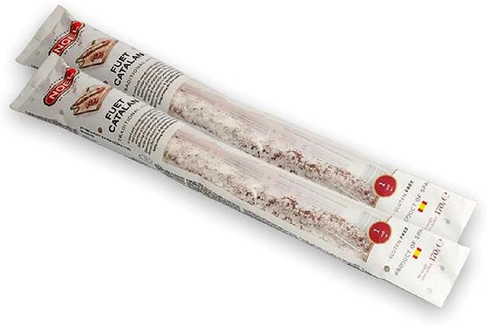 Salami - 2 x 170g - I Fuet Espetec - Spanish Salami - Cured Sausage – Premium Quality Meat, Traditional Recipe – Gluten & Lactose Free