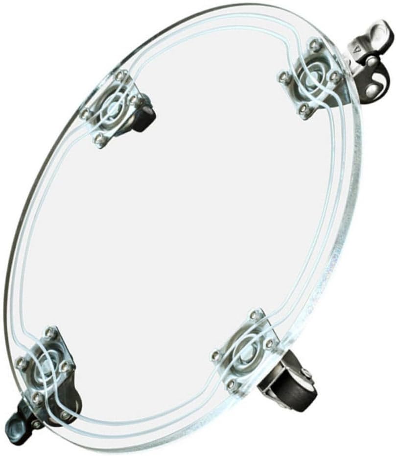 Round Acrylic Flowerpot Holding Tray Wheels Moveable Plant Holder for Indoor and Outdoor Use Flowerpot Dolly High Stability