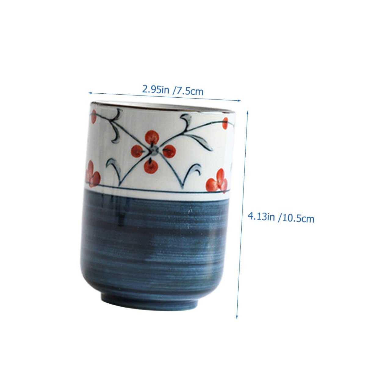 Ciieeo 2piezas Tazas De Cerámica Japonesa Pintadas Mano Para Té y Agua Decorativas y Prácticas Para Casa y Cafetería