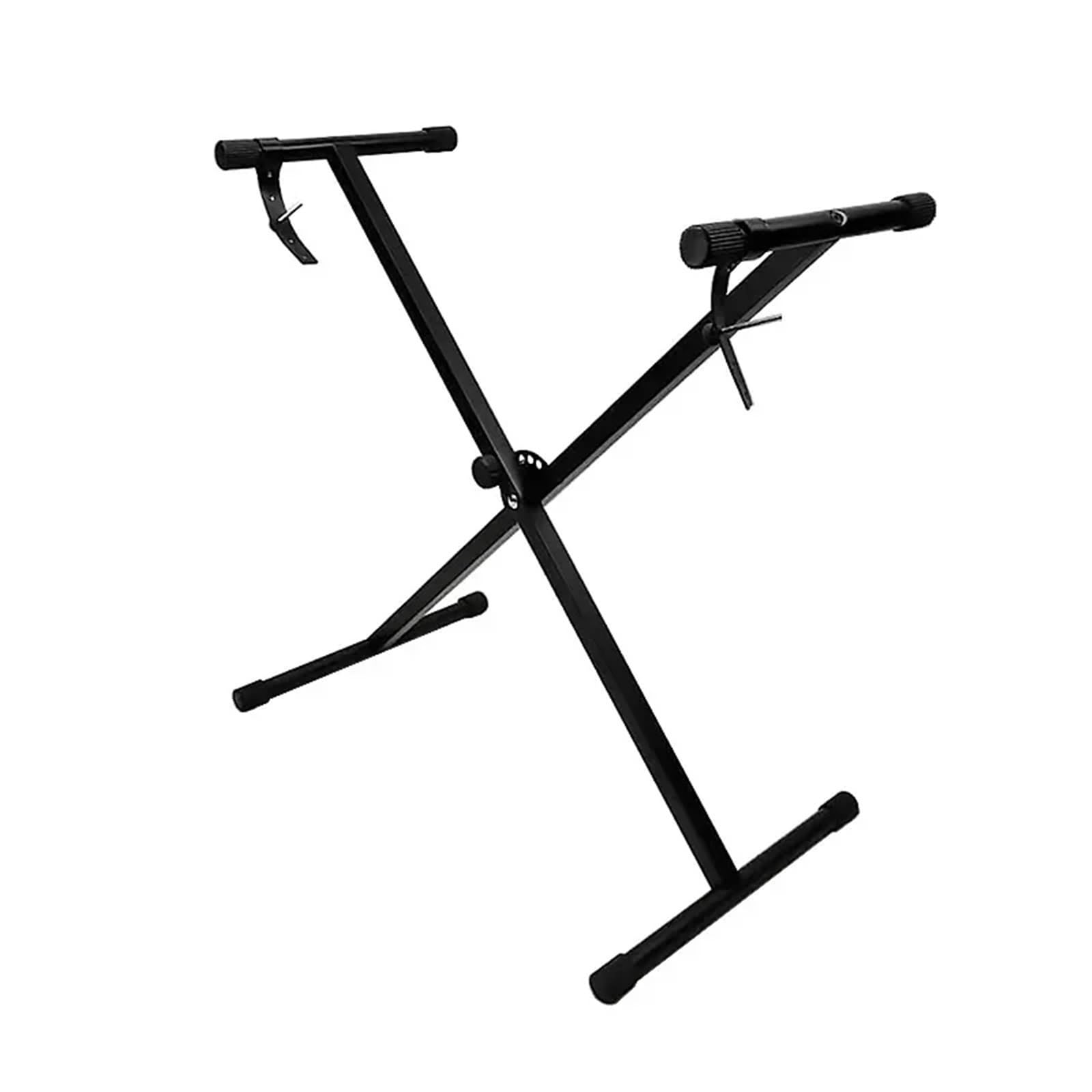 Zymjzbetic Black Keyboard Stand Adjustable Universal Metal Single-X Piano Rack
