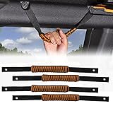 TECTICO Roll Bar Grab Handles Compatible with Bronco 2021 2022 2023 2/4 Door, Grab Handles Grips Wid