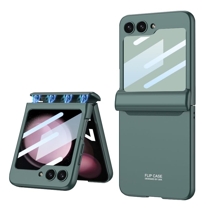 Samsung Galaxy Z Flip5 青緑色　本体 + ケース Amazon.co.jp: 適用Samsung Galaxy Z Flip 5用の磁気折りたたみ式電話