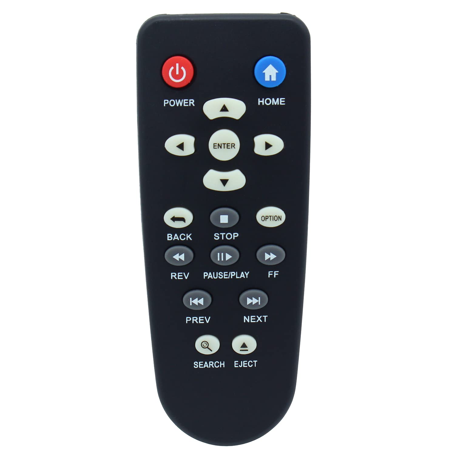 リモコン 交換用 WD Western Digital TV Live Plus HDプレーヤー WDTV001RNN WDBABX0000N WDBABX0000NBK WDBREC0000NBK WDBG3A0000 WDBHG70000NBK WDBABZ00010BBK WDBACA0010BBK