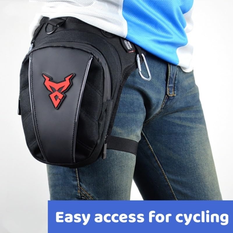 Marsupio Gamba Moto Borsa MotoLeg da moto impermeabile Marsupio casual esterno for marsupio(Red)