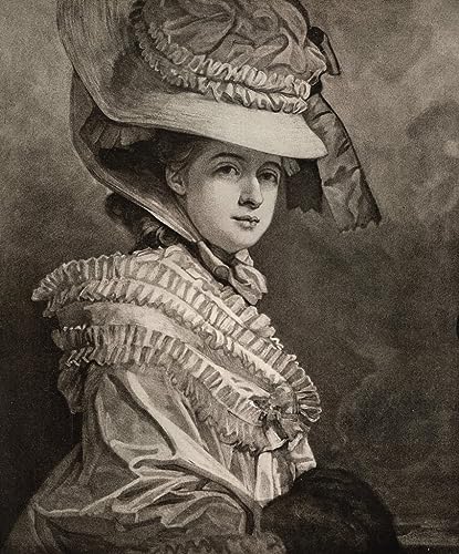 Impression d'art George Romney Mlle Cumberland affiche toile portrait 60x90cm