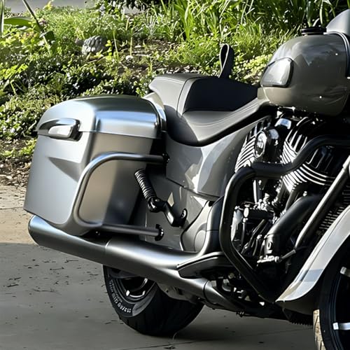 CHIFUN Barras de Protección para Indian Chief Chieftain Springfield Roadmaster Dark Horse 2014-2025, Acero, Barras Laterales Traseras para Maletas de Motocicleta (Cromo) miniatura 6