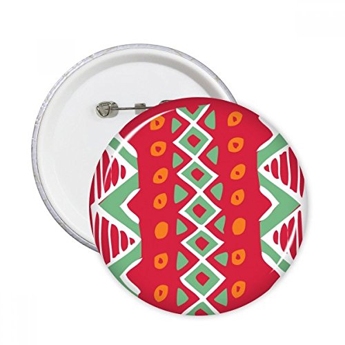 Badge bouton rouge Mexique totems en lot de 5 de taille S pour vestes