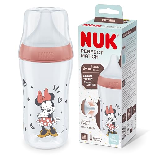 NUK Perfect Match Babyflasche | Ab 3 Monate | Passt sich dem Baby an |...