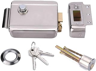 Elektrisches elektronisches Türschloss für Video Gegensprechanlage Tür Telefon Vidoe Türklingel DC 12V Edelstahl E-Lock Unterstützung Holz Glas Metall feuerfeste Tür