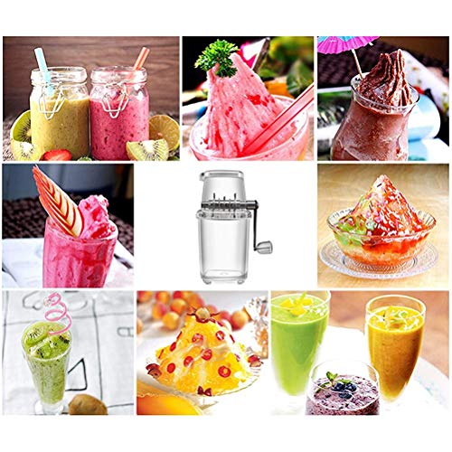 HAOXU Handmatige Ice Crusher,Draagbare Hand Crank Handleiding Huishoudelijke Ijs Scheerapparaat Slushie Maker Keuken… - Image 5