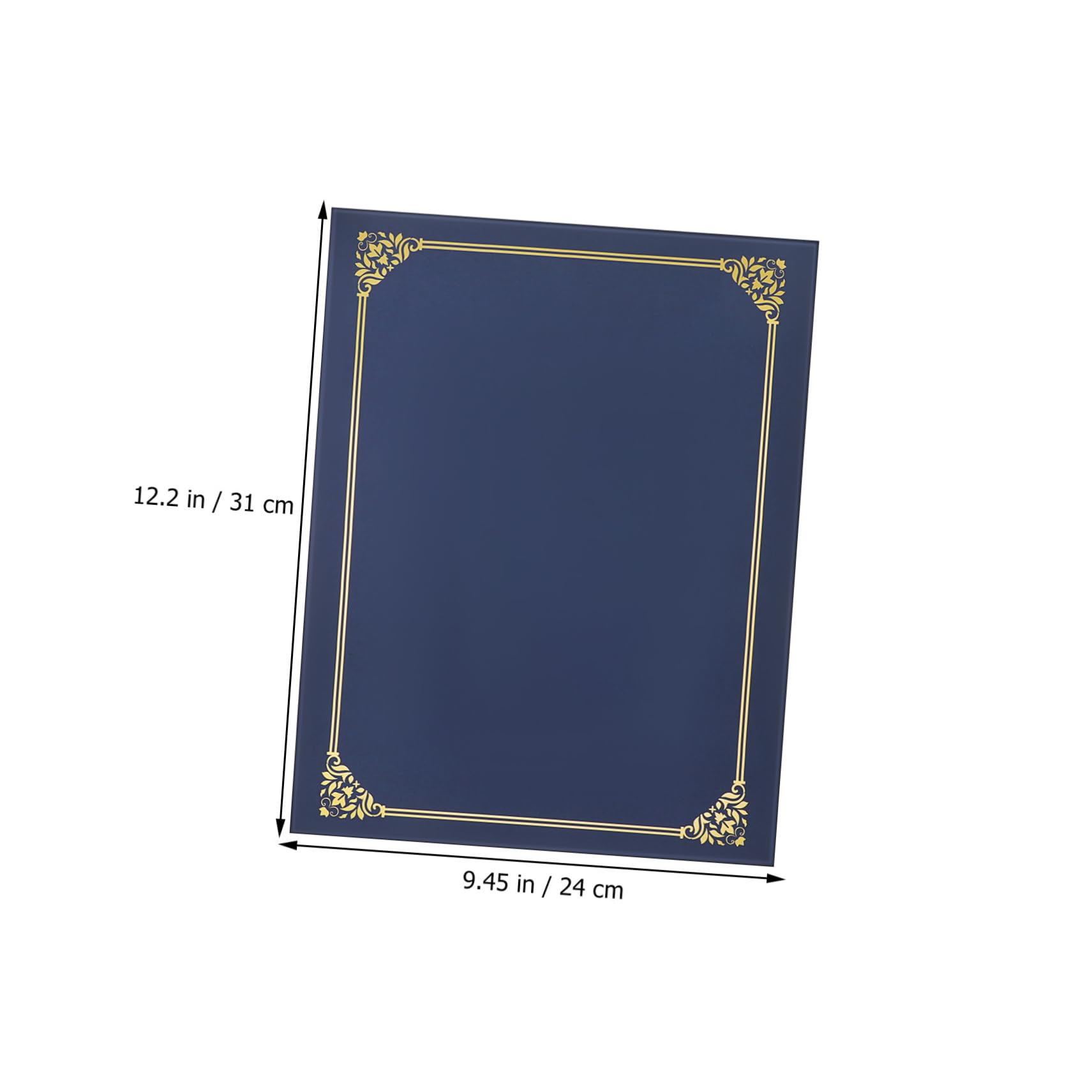 EXCEART 30pièces Lot De Pochettes Certificats Rigides Avec Bordure or Protège-documents Papier Pour Diplômes Remise Récompenses Finition Élégante Pour Cérémonie Graduation