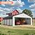 Benass Carports Canopy Heavy Duty, Fully Enclosed Metal Garage with Sidewalls (20x20, White)