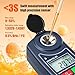 Digital Brix Refractometer GOYOJO Brix Meter Lab Refractometer ±0.5 Brix/1℃ Accuracy, 0-55% Range with ATC for Fruits Juices, Beer, Wine, Coffee &Mor Liquid Sugar Content Test