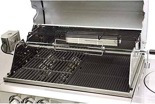 GREADEN- BBQ Grill Barbecue À Gaz INOX DÖNER- 4 BRÛLEURS+ 1 KIT RÔTISSOIRE (1 BRÛLEUR Infrarouge & TOURNEBROCHE)+ 1 FEU LATÉRAL et Thermomètre, 22KW, Grille/Plancha+Housse - Mes Grillades GREADEN- BBQ Grill Barbecue À Gaz INOX DÖNER- 4 BRÛLEURS+ 1 KIT RÔTISSOIRE (1 BRÛLEUR Infrarouge & TOURNEBROCHE)+ 1 FEU LATÉRAL et Thermomètre, 22KW, Grille/Plancha+Housse