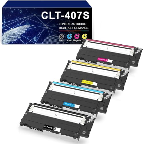 Compatible Cartucho de tóner para Samsung CLT K4072S CLP 320 Series   CLP 325 Series   CLX 3180 Series   CLX 3185 Series Impresora (4 Paquete )