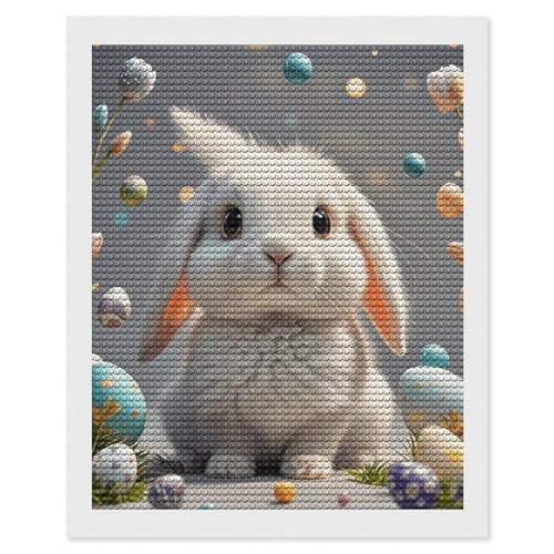 Art peinture par diamonds lapin de Pâques 5D broderie diamant kit complet de loisirs