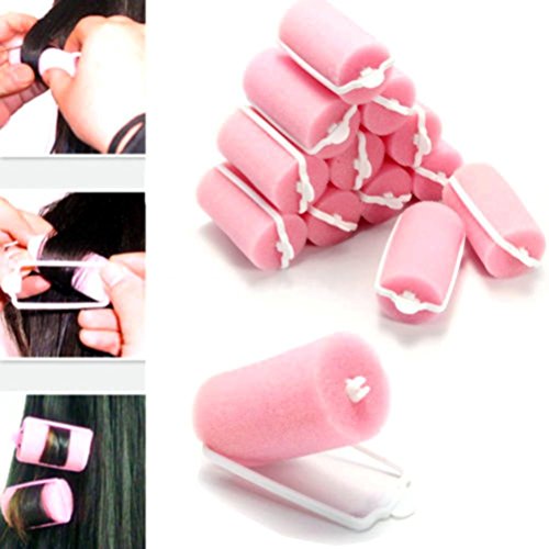 Hair Rollers, 12 Pcs Magic Sponge Foam Hair Curlers Tools (Diameter-1.5 inch)
